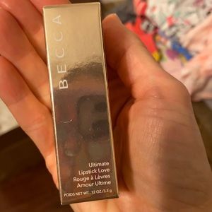 BECCA ultimate lipstick TAWNY new in box silky satin lip color neutral